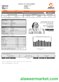 Meralco Philippines electricity utility business bill, SCR